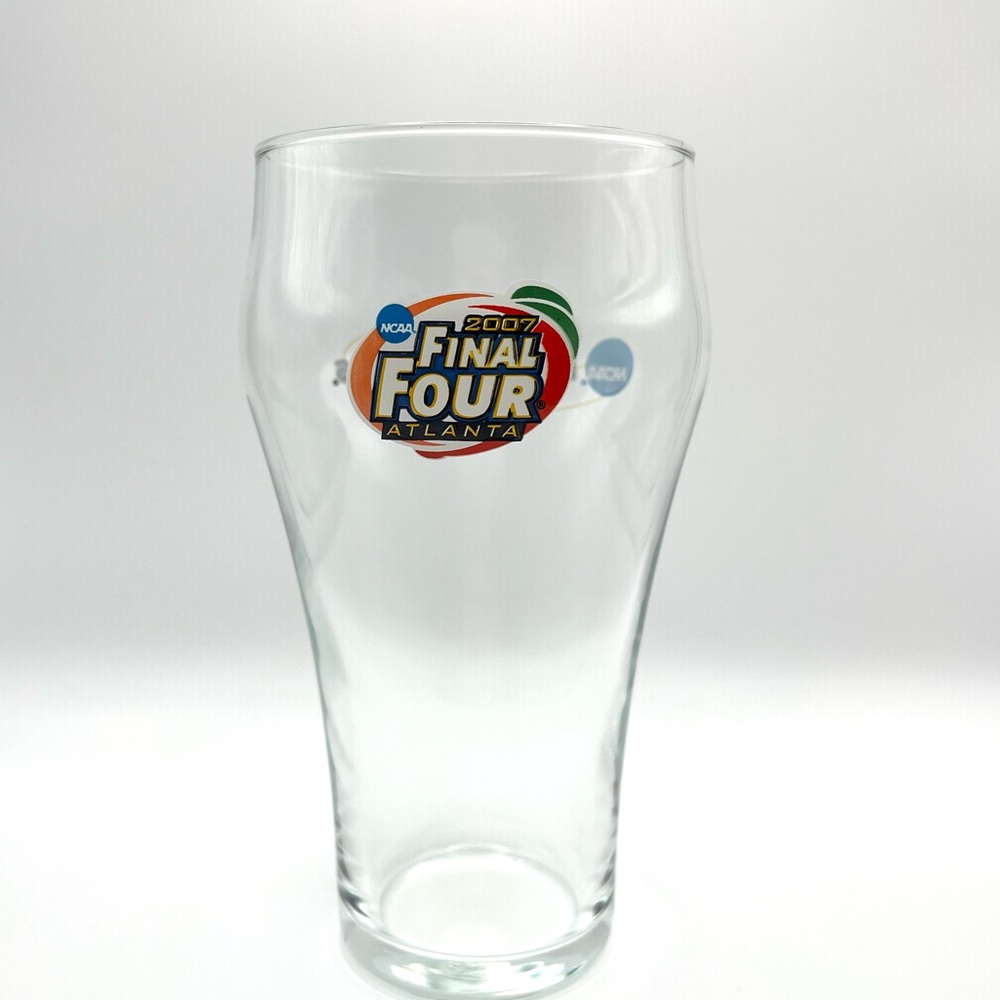 NCAA 2007 Final Four Atlanta Coca-Cola March Madness Commemorative Glass